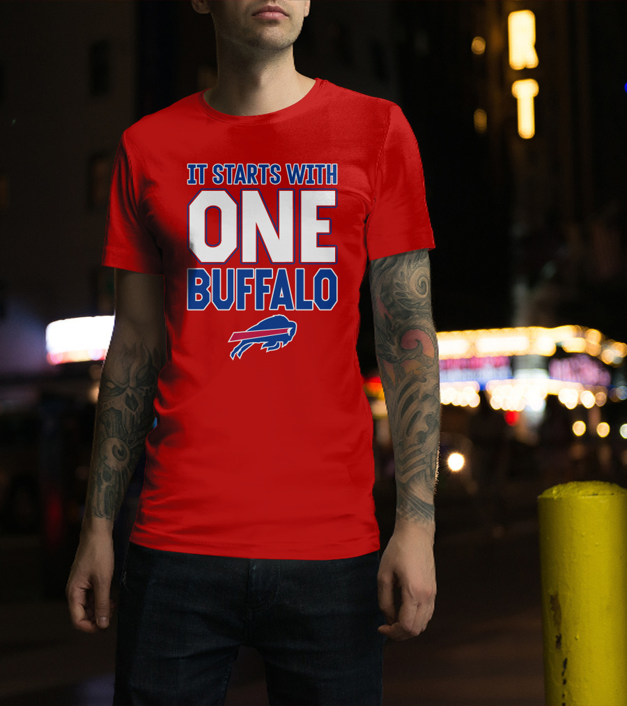 Ken Dorsey It Starts With One Buffalo Bills T-Shirt