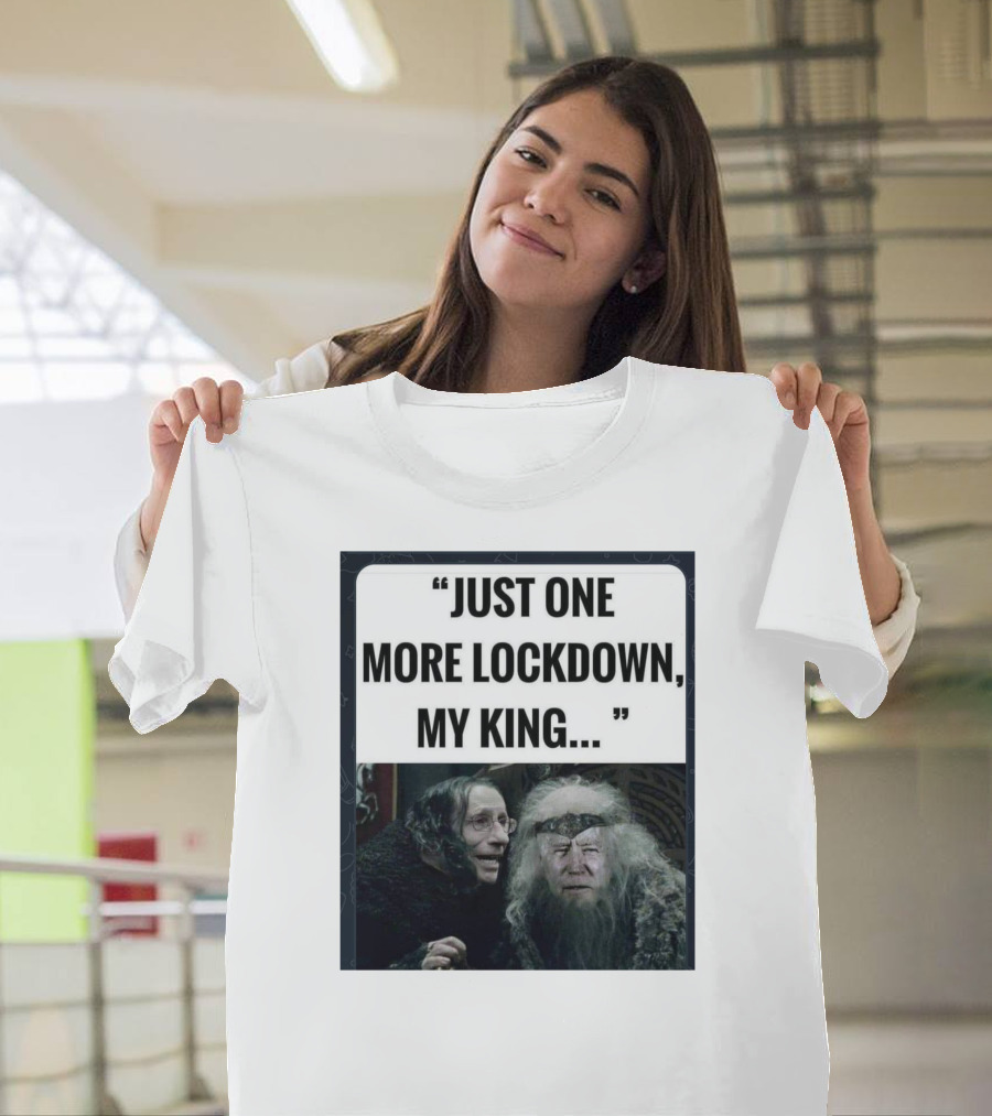 Just One More Lockdown My King Lord of the Rings Meme T-Shirt