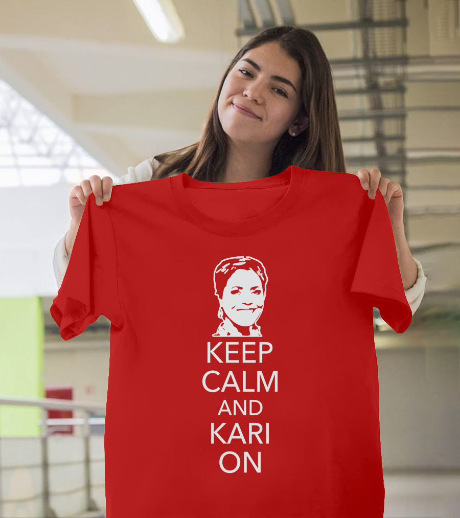 Patriottakes Keep Calm And Kari On Iconic Phrase T-Shirt