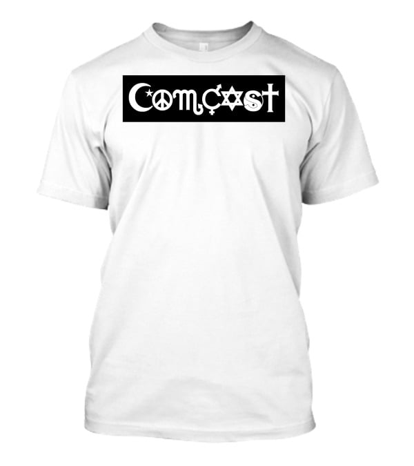 Comcast Peace Coexist Bumper Sticker T-Shirt