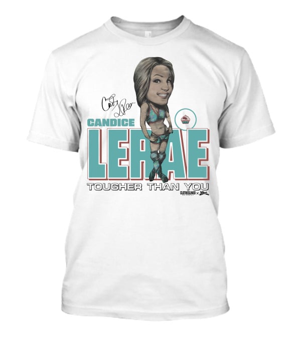 Candice Lerae Tougher Than You Clotheslined X Dynamite Kid Caricature T-Shirt