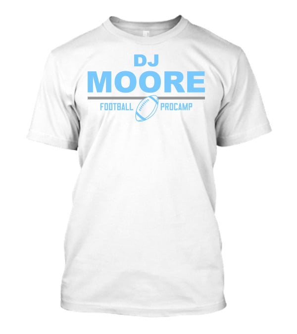 DJ Moore Football Procamp Official Event Logo With Football T-Shirt