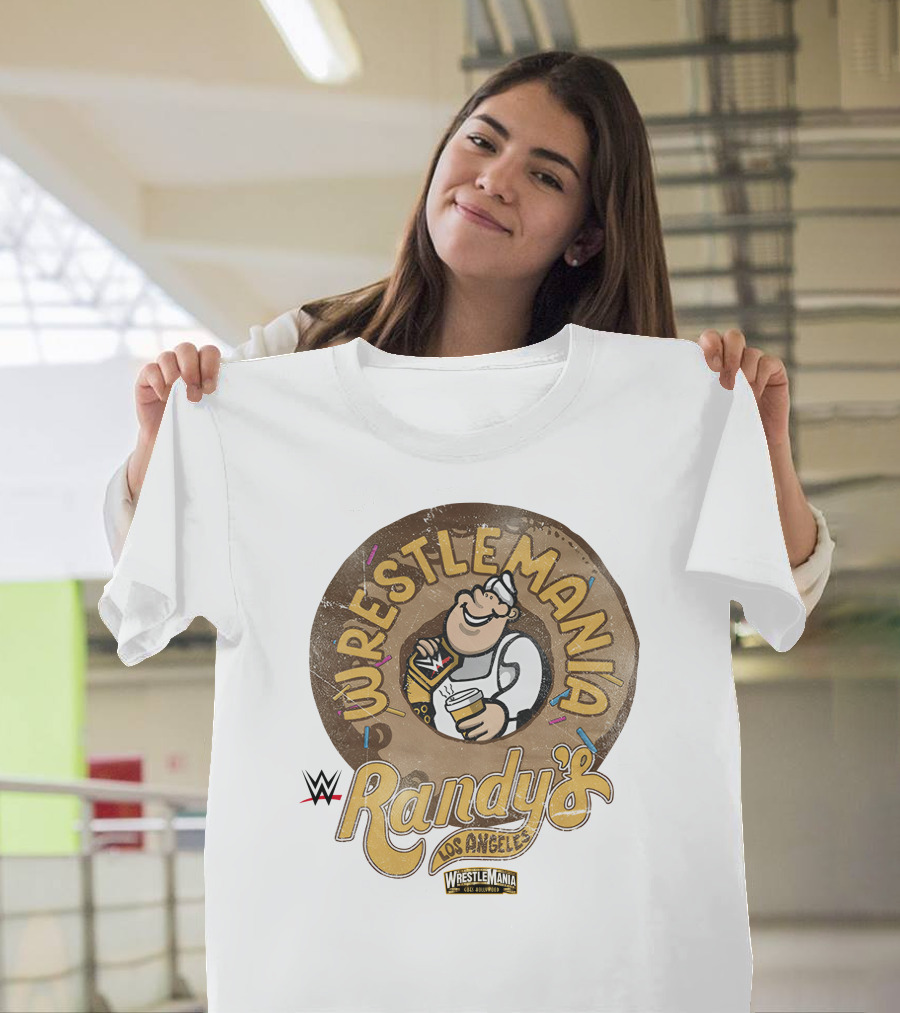 Wrestlemania Randy's Donuts Los Angeles WWE T-Shirt