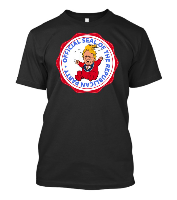 Ktygraphics Cartoonist Official Seal Of The Republican Party Trump Baby T-Shirt