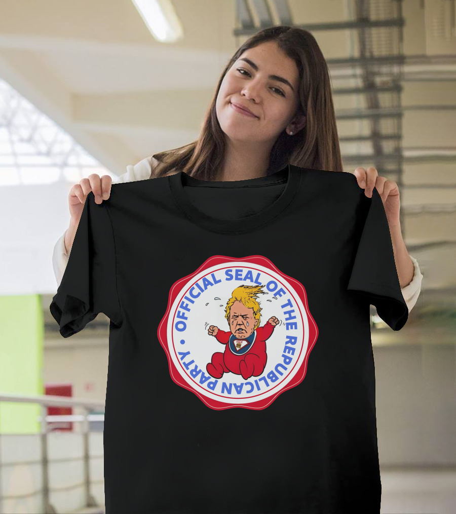 Ktygraphics Cartoonist Official Seal Of The Republican Party Trump Baby T-Shirt