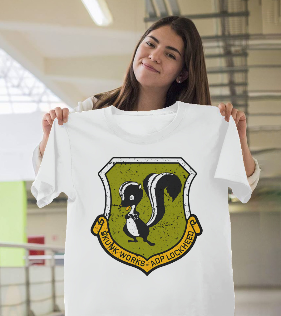 Mrs Poindexter Skunk Works ADP Lockheed Emblem T-Shirt