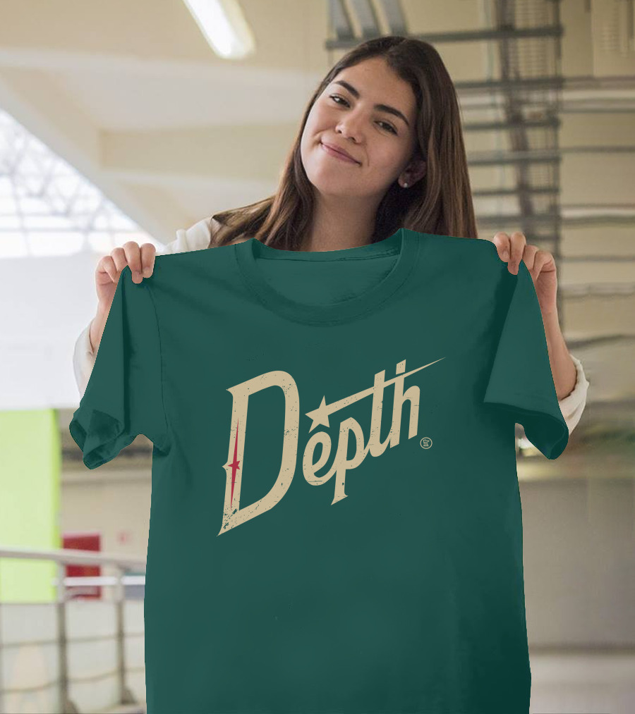 Depth Parody Vintage Style Text With Star Accent T-Shirt