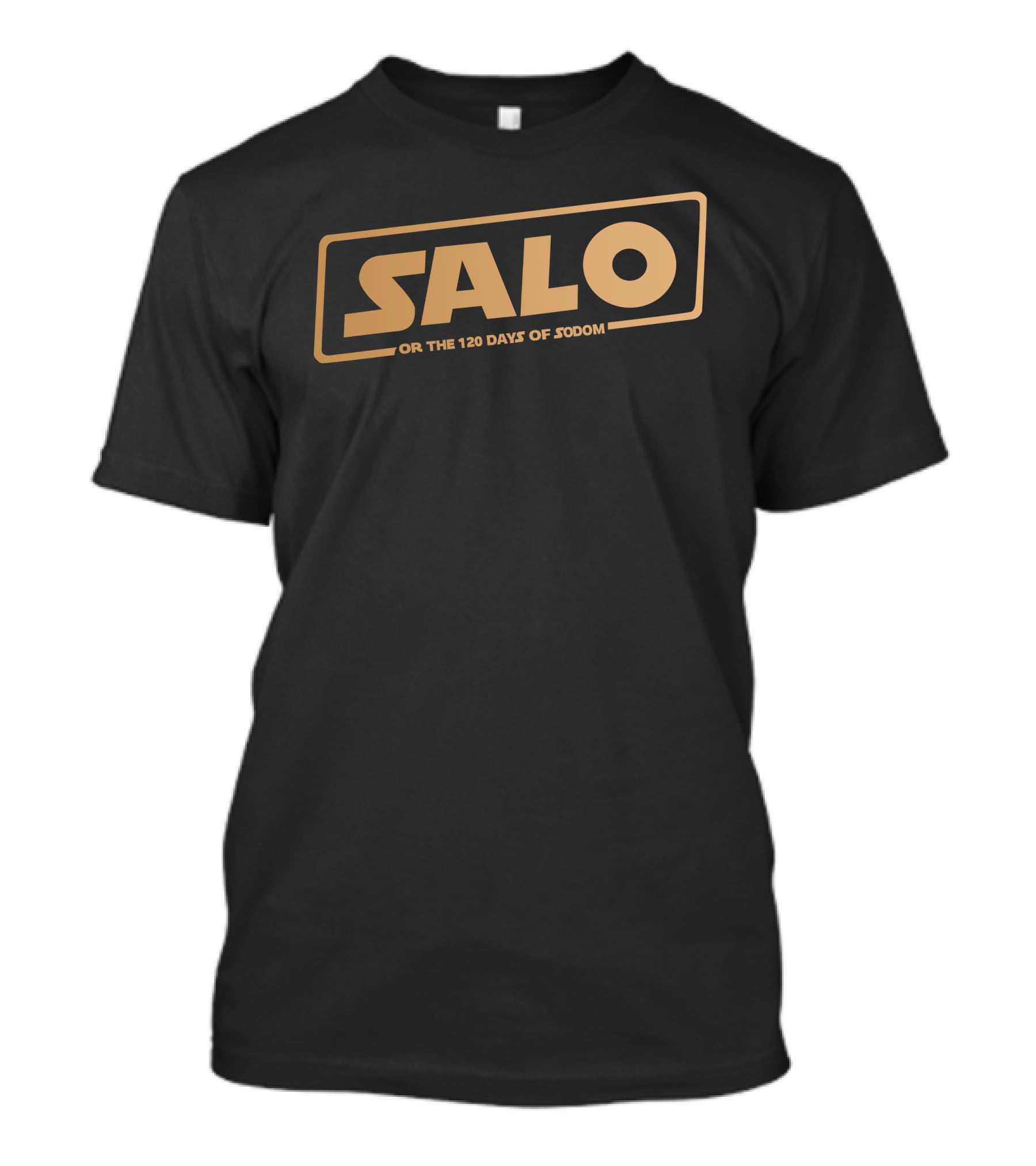 Salo Or The 120 Days Of Sodom Retro Block Letters T-Shirt
