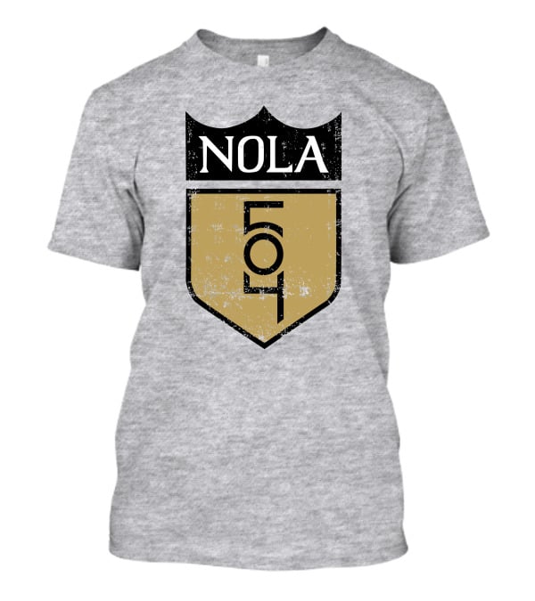 NOLA 504 Shield Badge Emblem T-Shirt