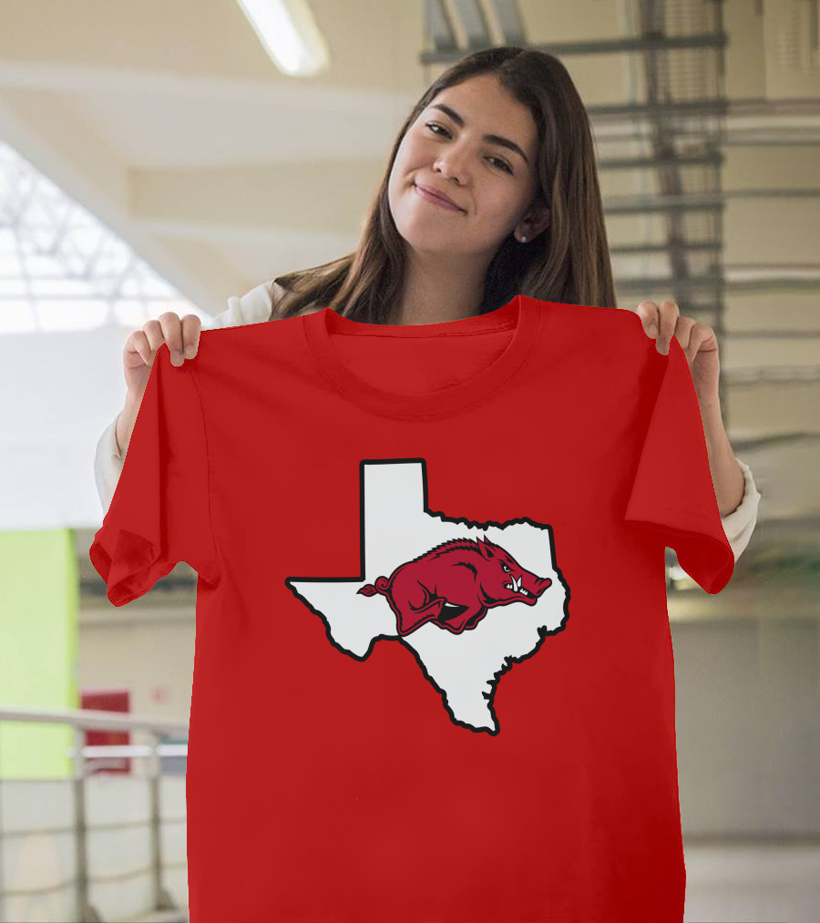 Texas Strong Hog in State T-Shirt