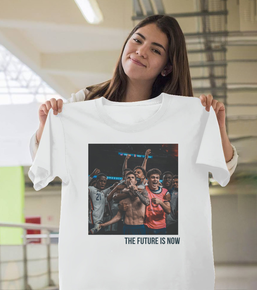 The Future Is Now USA Soccer CONCACAF Celebratory Moment T-Shirt