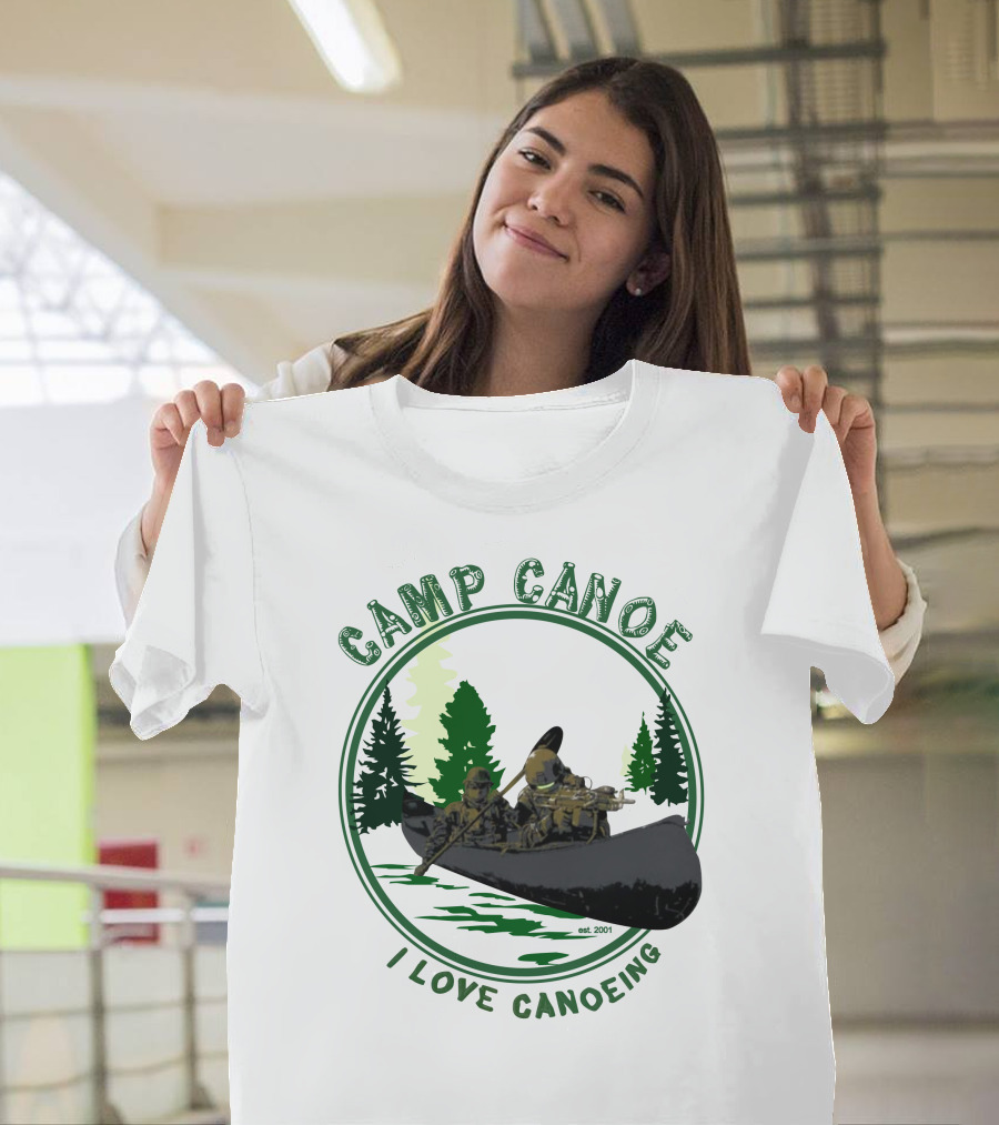 Camp Canoe I Love Canoeing Est. 2001 T-Shirt