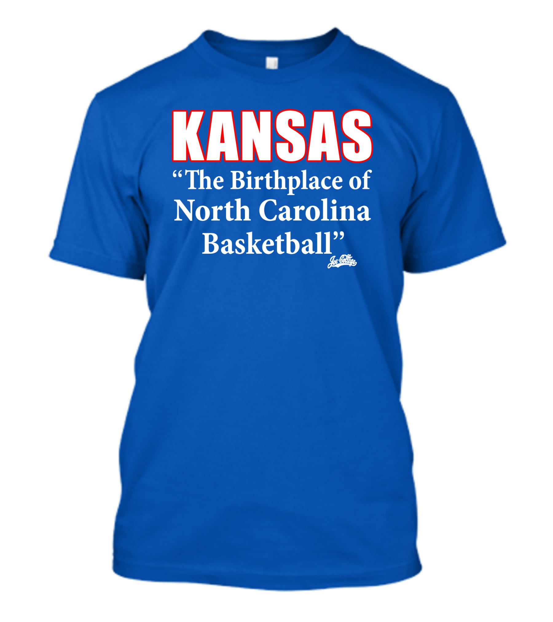 Kansas The Birthplace Of North Carolina Basketball T-Shirt