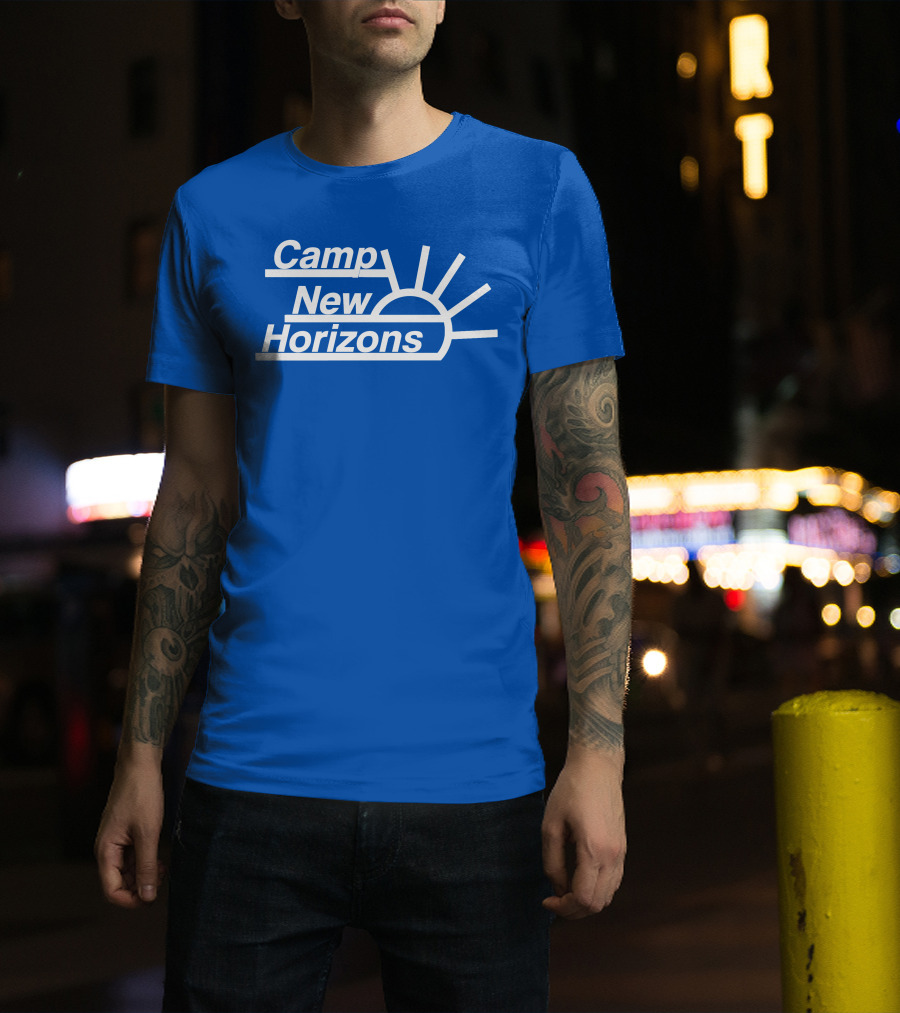 Camp New Horizons Camper Sunrise T-Shirt
