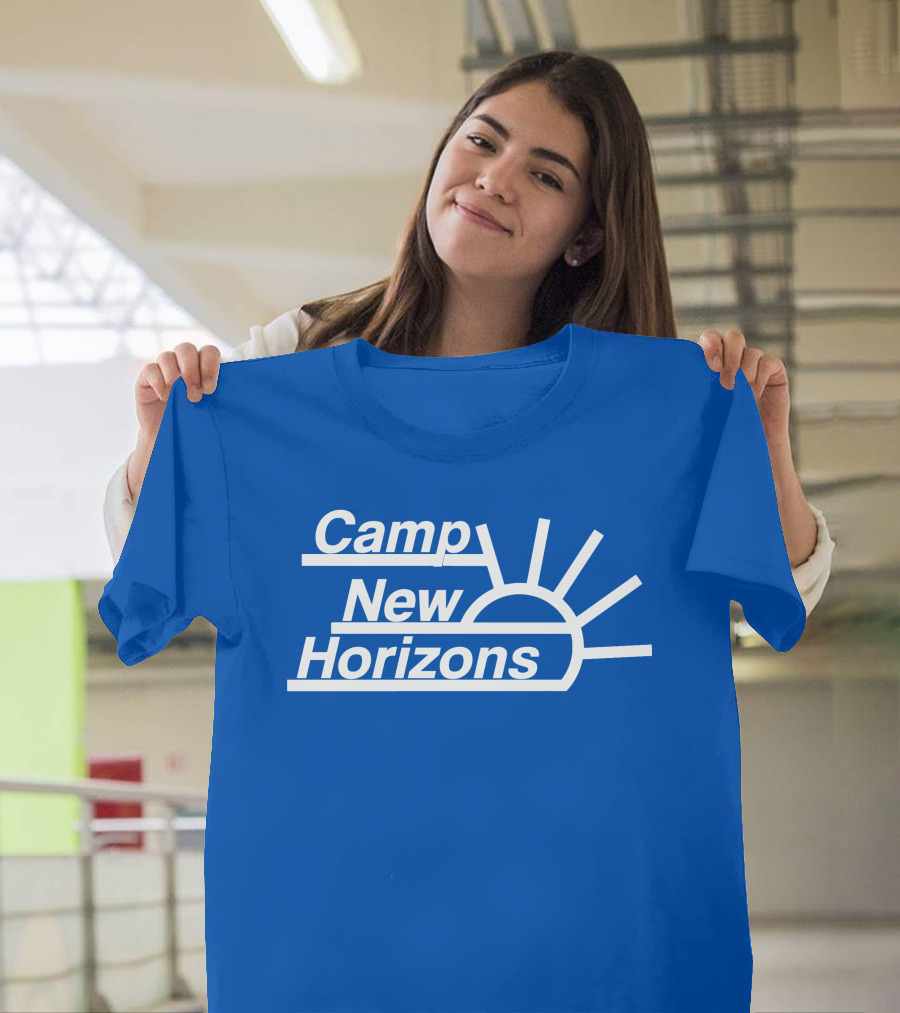 Camp New Horizons Camper Sunrise T-Shirt
