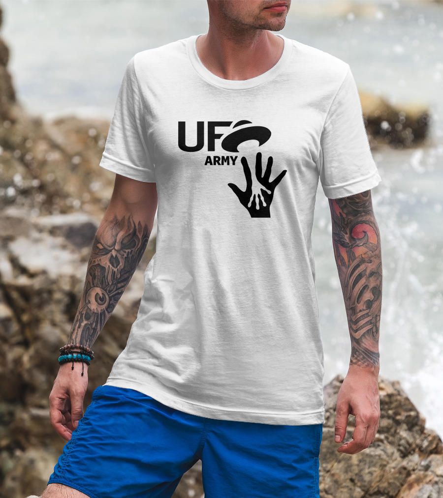 Ufo Army We Honking We Bonking Alien Hands T-Shirt