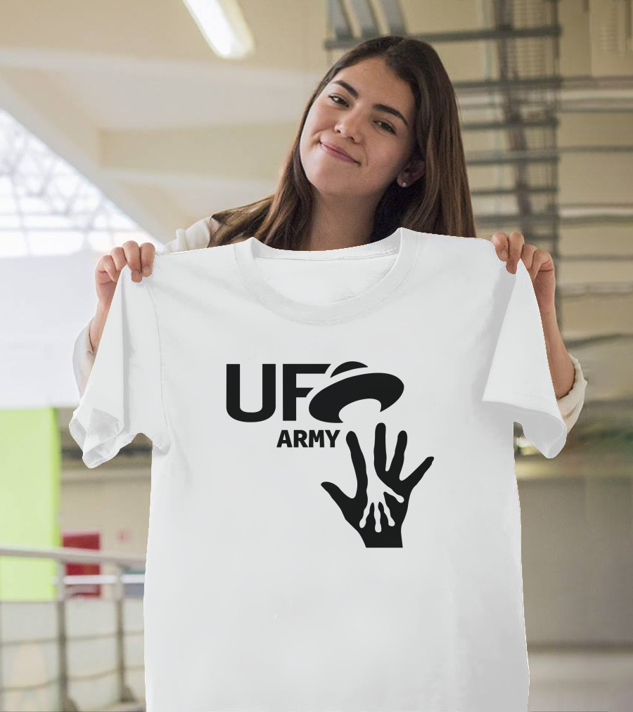 Ufo Army We Honking We Bonking Alien Hands T-Shirt