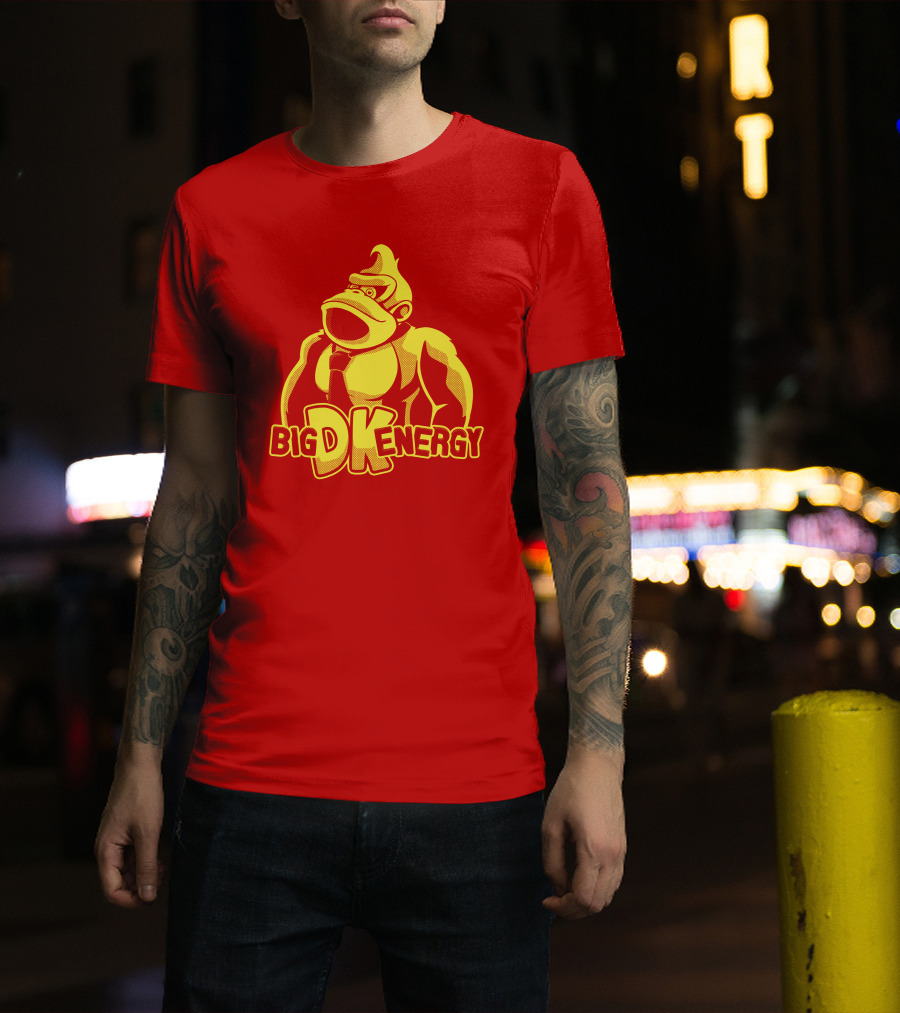 Punch Store Big DK Energy Gorilla Retro Gaming Inspired T-Shirt