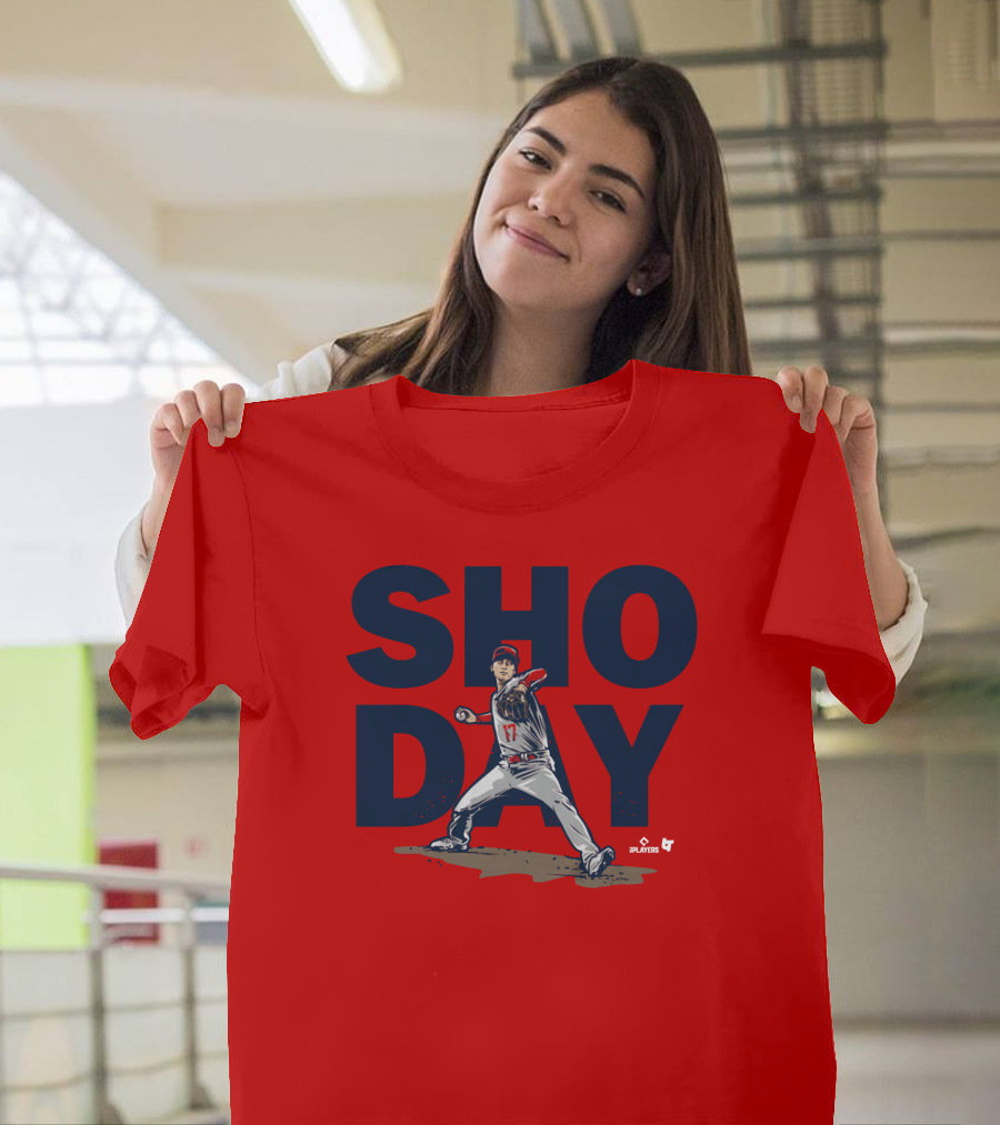 SHO DAY MLB Players Pitching Number 17 T-Shirt