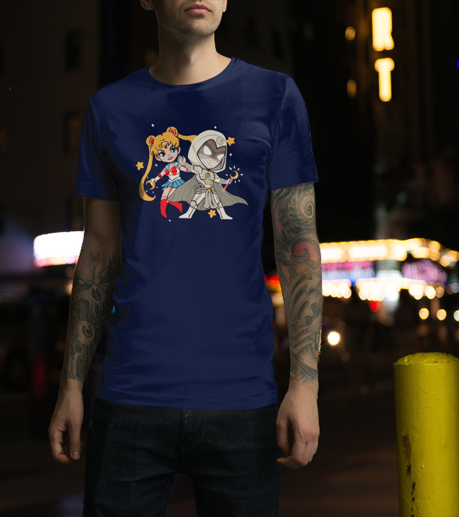 Gabi Sailor Moon Knight Yamineftis Crossover Fusion T-Shirt