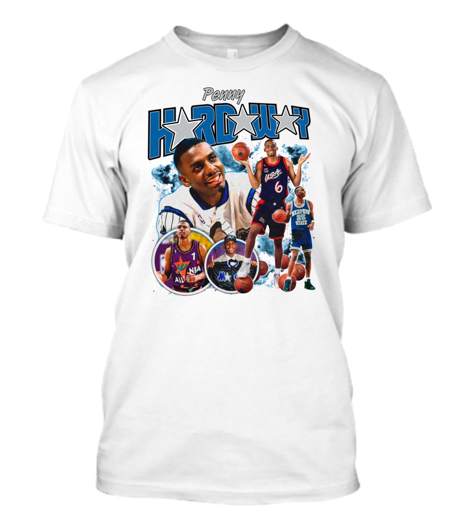 Penny Hardaway Sparkboyzco Merch NBA USA Basketball Memphis State T-Shirt