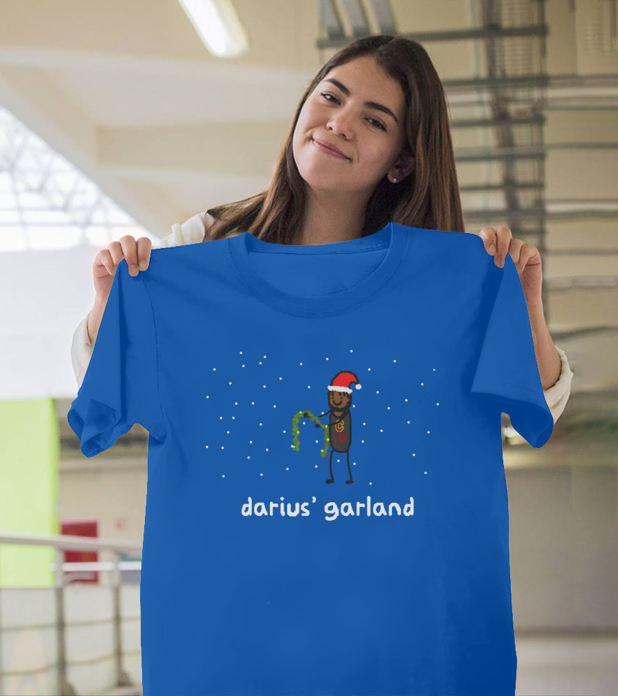 darius' garland santa hat christmas wreath snowflakes T-Shirt
