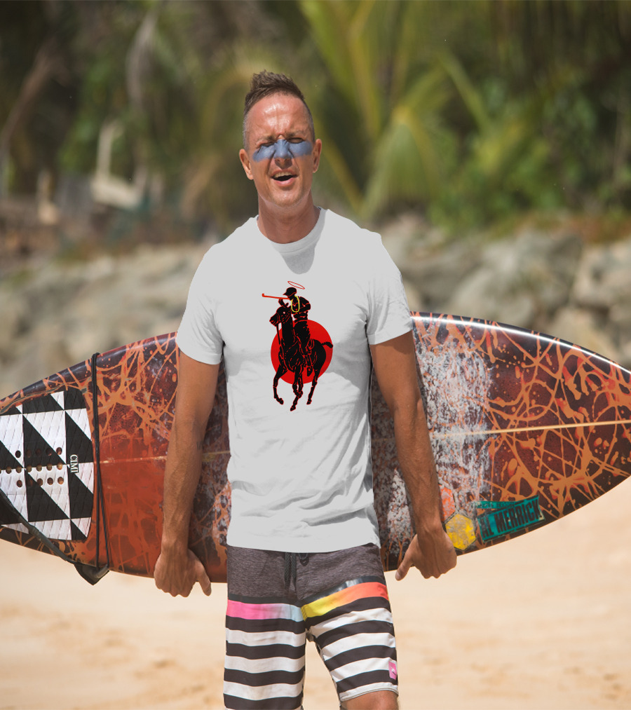 Soto Asa Merch Polo Player Halo Red Circle T-Shirt