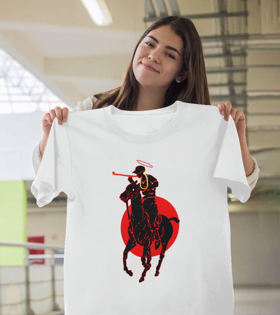 Soto Asa Merch Polo Player Halo Red Circle T-Shirt