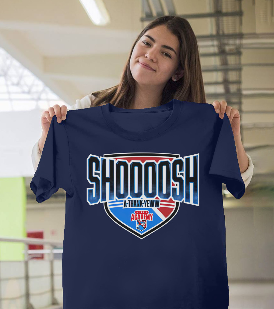 Alpha Academy Shoooosh A Thank Yeww Shield T-Shirt