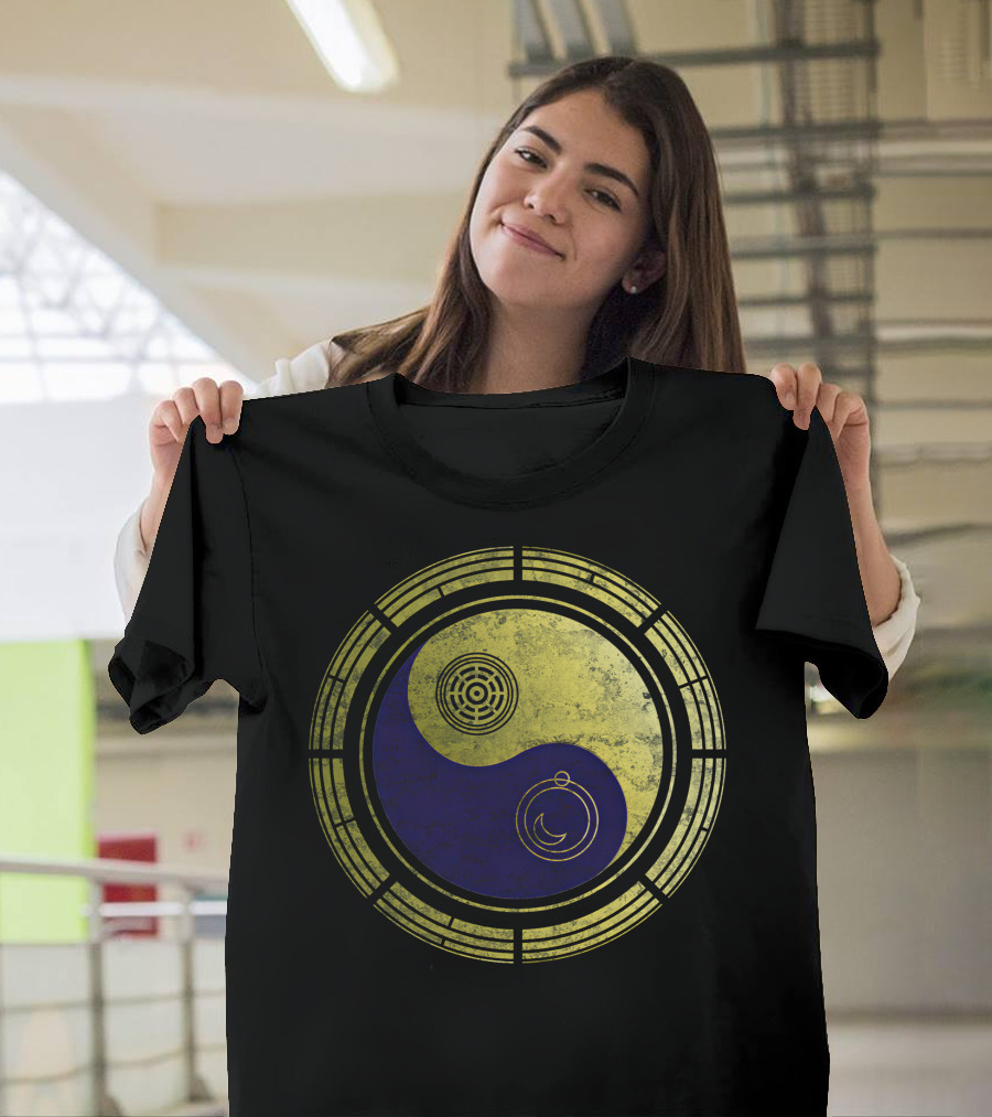 Dimension 20 Yin Yang Symbol With Intricate Circular T-Shirt