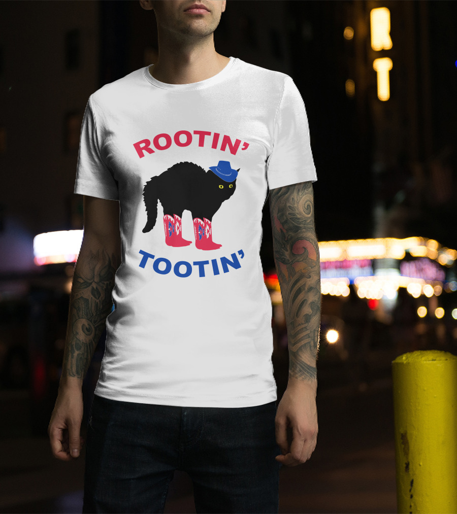 Rootin' Tootin' Cat With Cowboy Hat And Boots T-Shirt