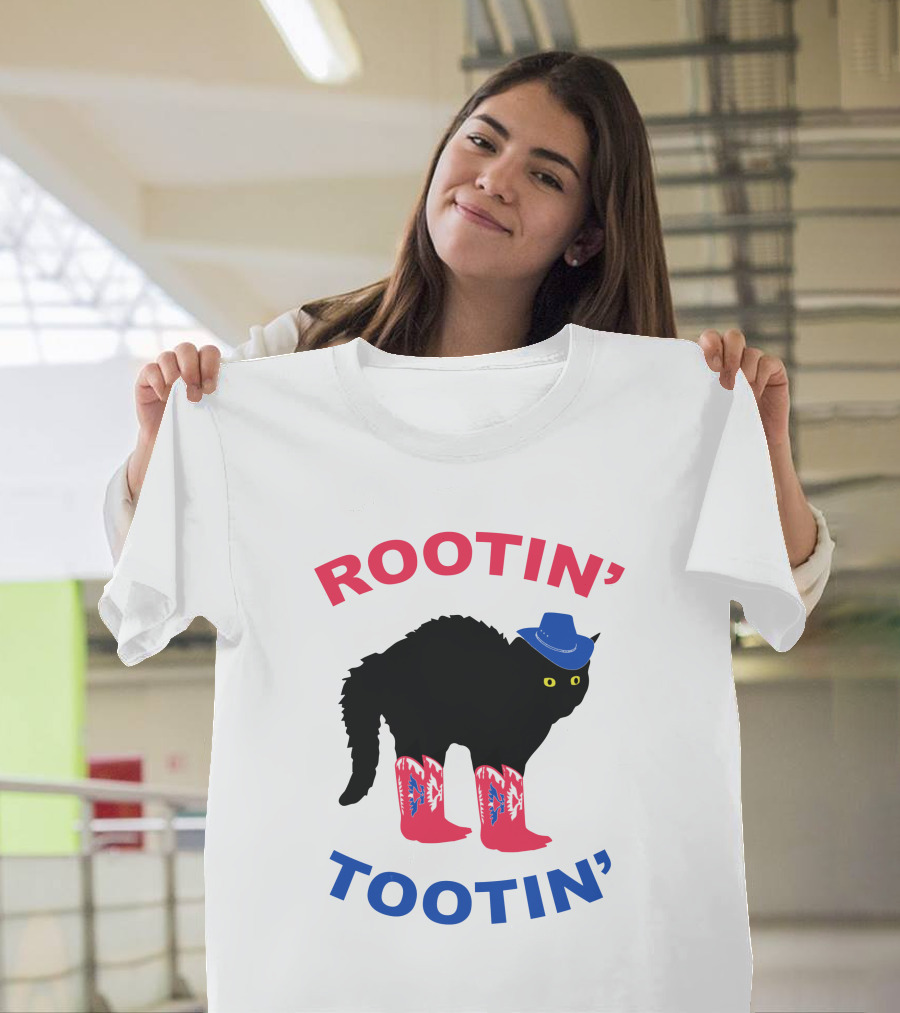 Rootin' Tootin' Cat with Cowboy Hat and Boots T-Shirt
