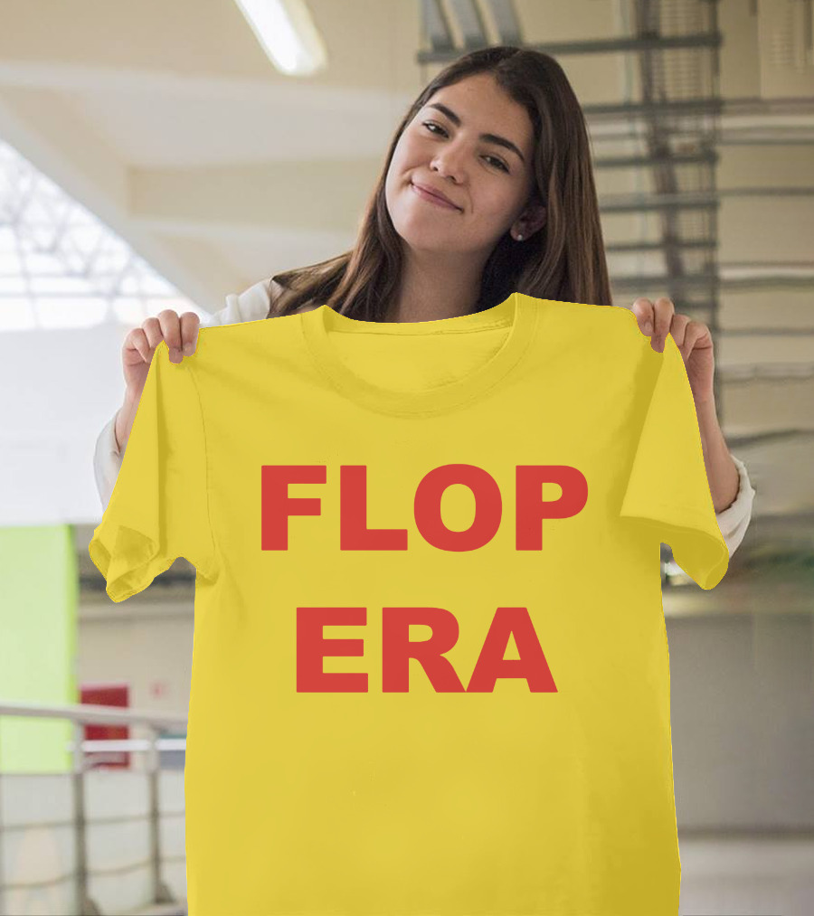 FLOP ERA Yellow Background T-Shirt