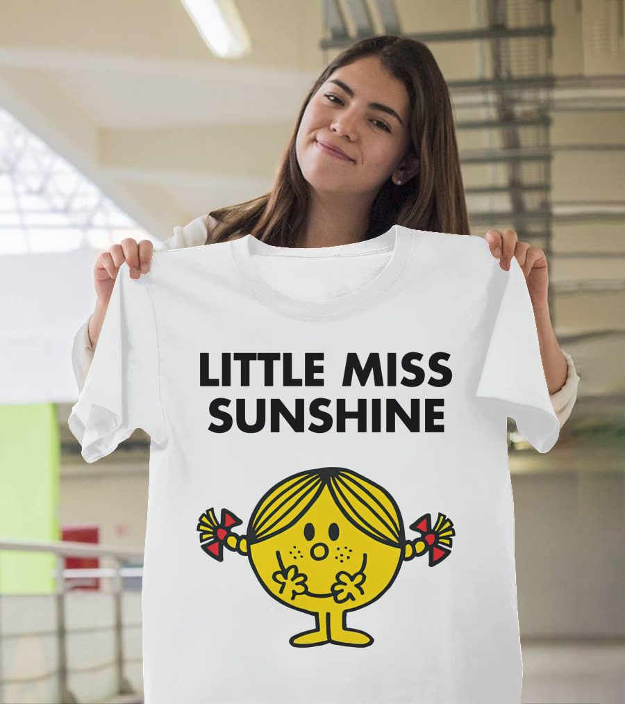 LITTLE MISS SUNSHINE CHARACTER POSES WITH PIGTAILS AND SMILE T-Shirt