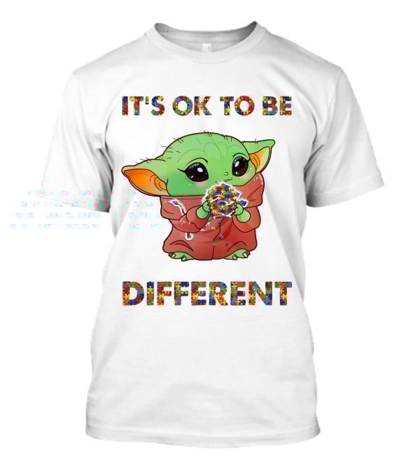 It's Ok To Be Different Yoda Detroit Lions T-Shirt
