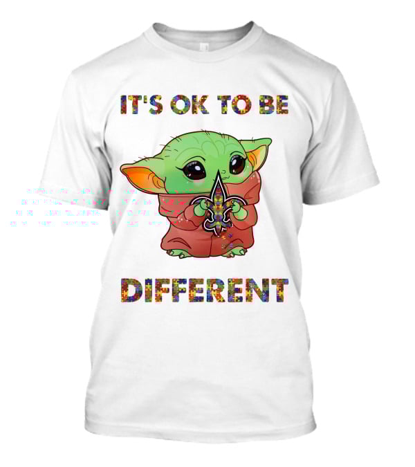 It's Ok To Be Different New Orleans Saints Baby Alien Fleur-De-Lis T-Shirt