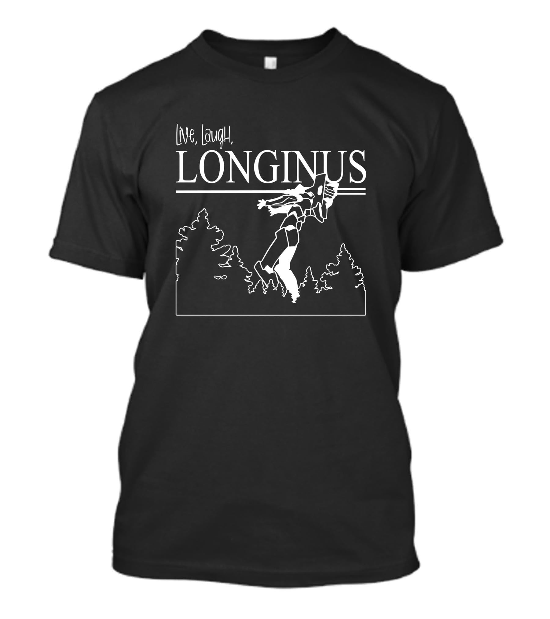 Live Laugh Longinus Soryu Asuka Langley Neon Genesis Evangelion T-Shirt