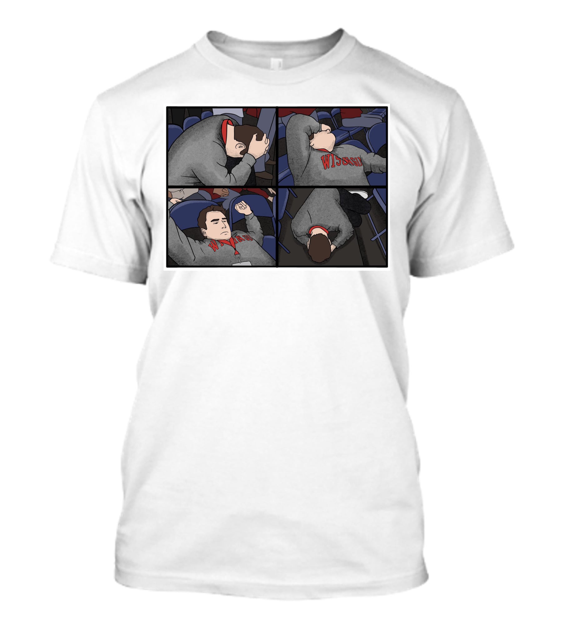 Pardon My Meltdown Wisconsin Fans Comic Panel T-Shirt