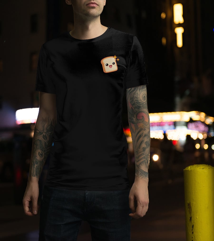 SP33DY X SIDEARMS FRIENDSHIP BREAD LIMITED TIME Toast Emoji T-Shirt