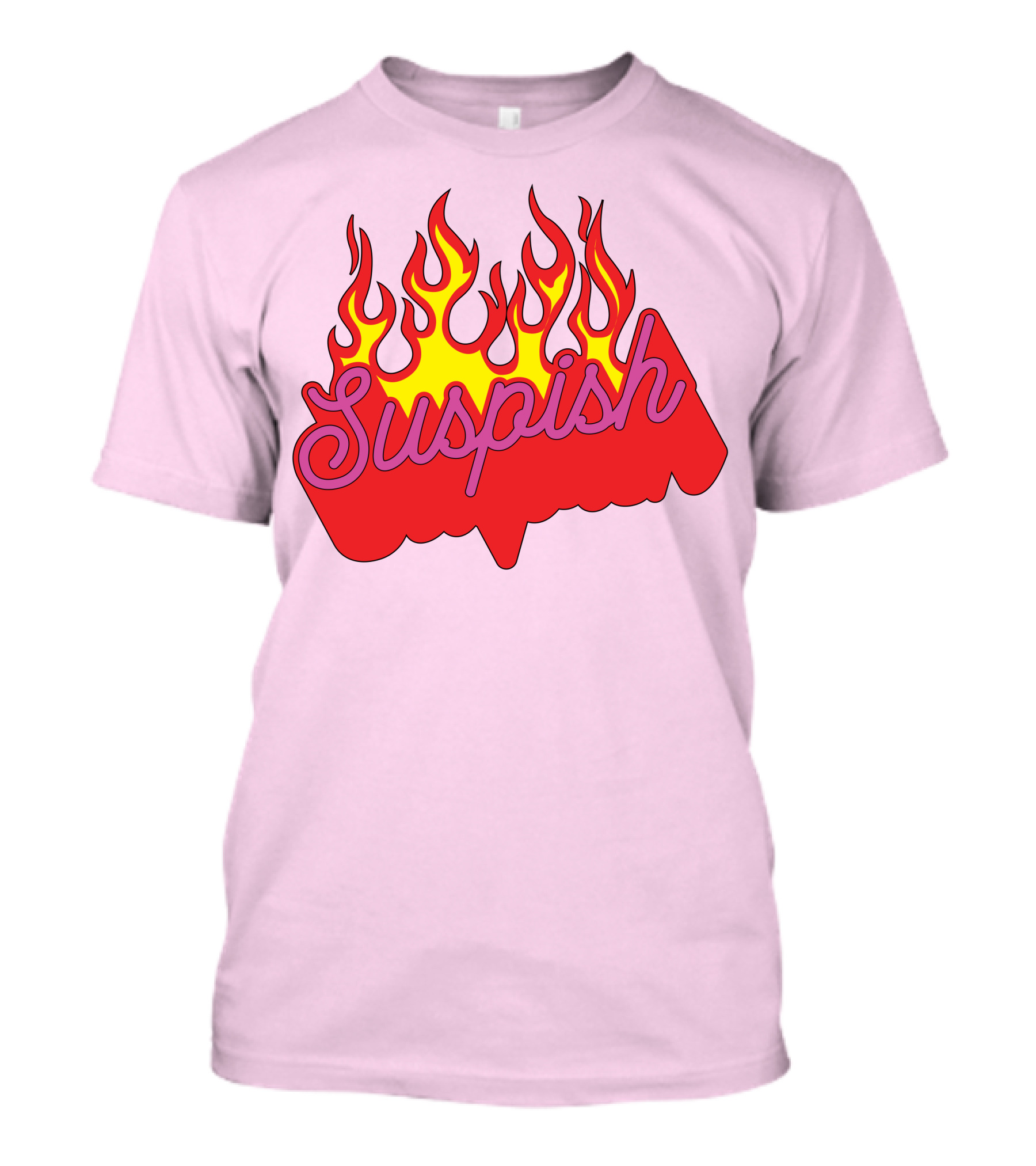 Bailey Sarian Suspish Flame Light Pink T-Shirt
