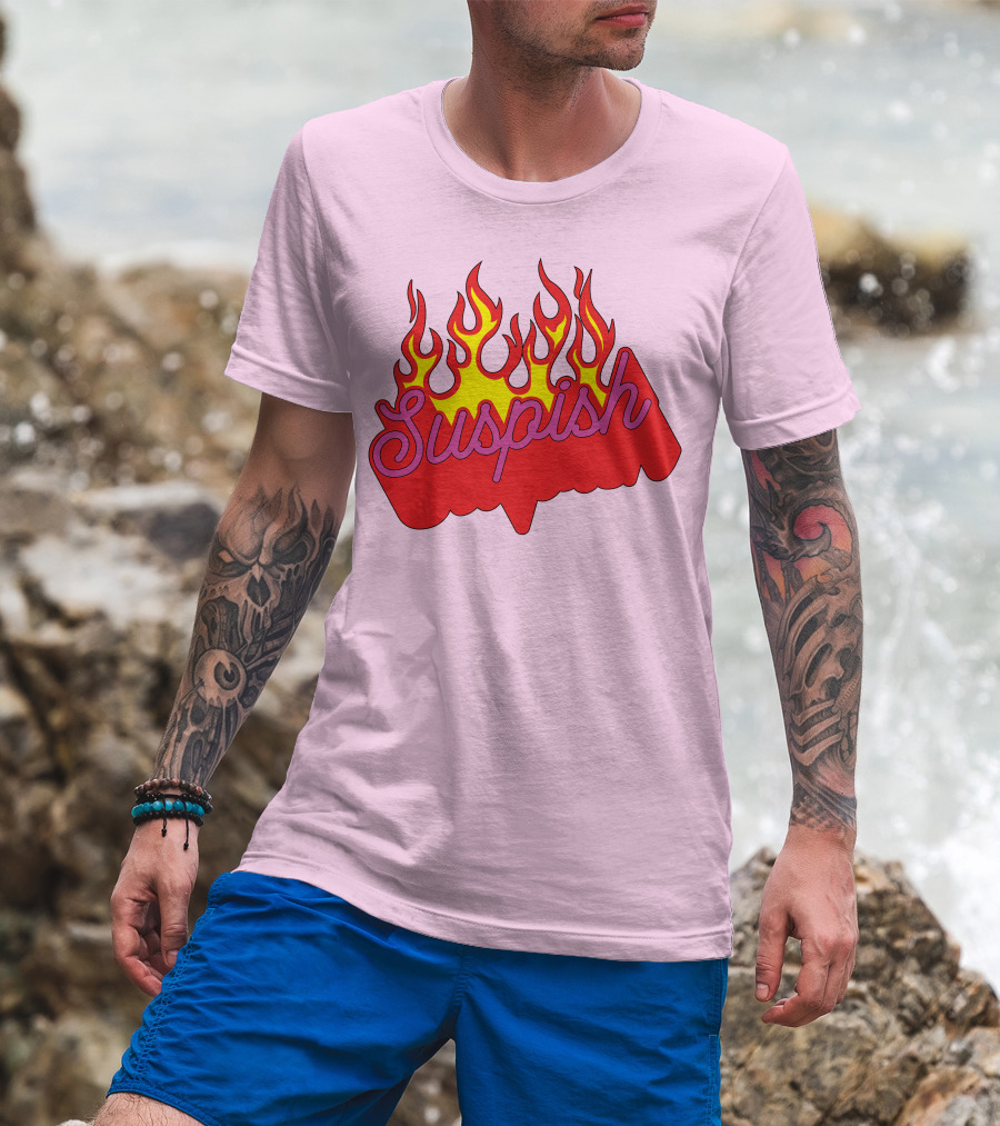 Bailey Sarian Suspish Flame Light Pink T-Shirt