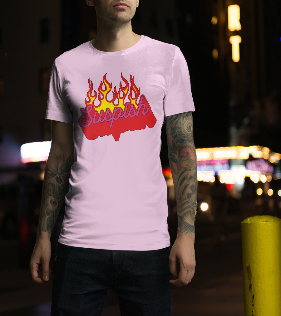 Bailey Sarian Suspish Flame Light Pink T-Shirt
