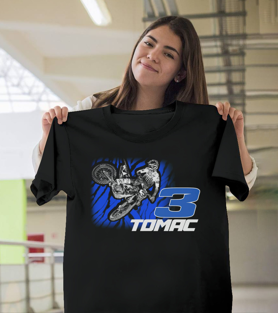 ET3 Tomac 3 Motocross Racing Eli Tomac Merchandise T-Shirt