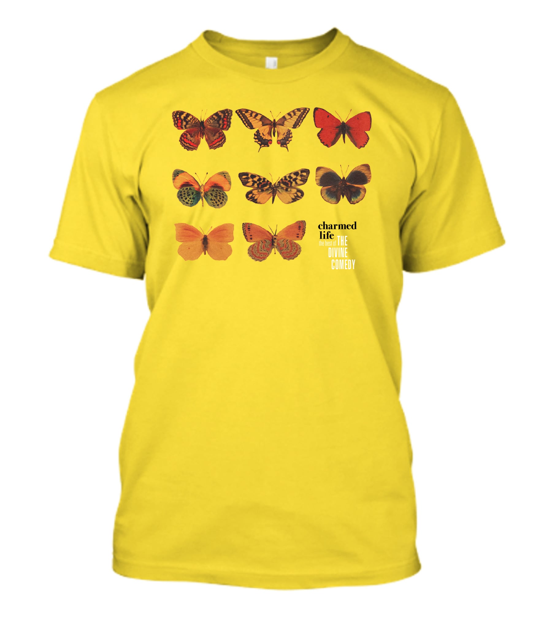 Charmed Life The Best Of The Divine Comedy Butterflies T-Shirt