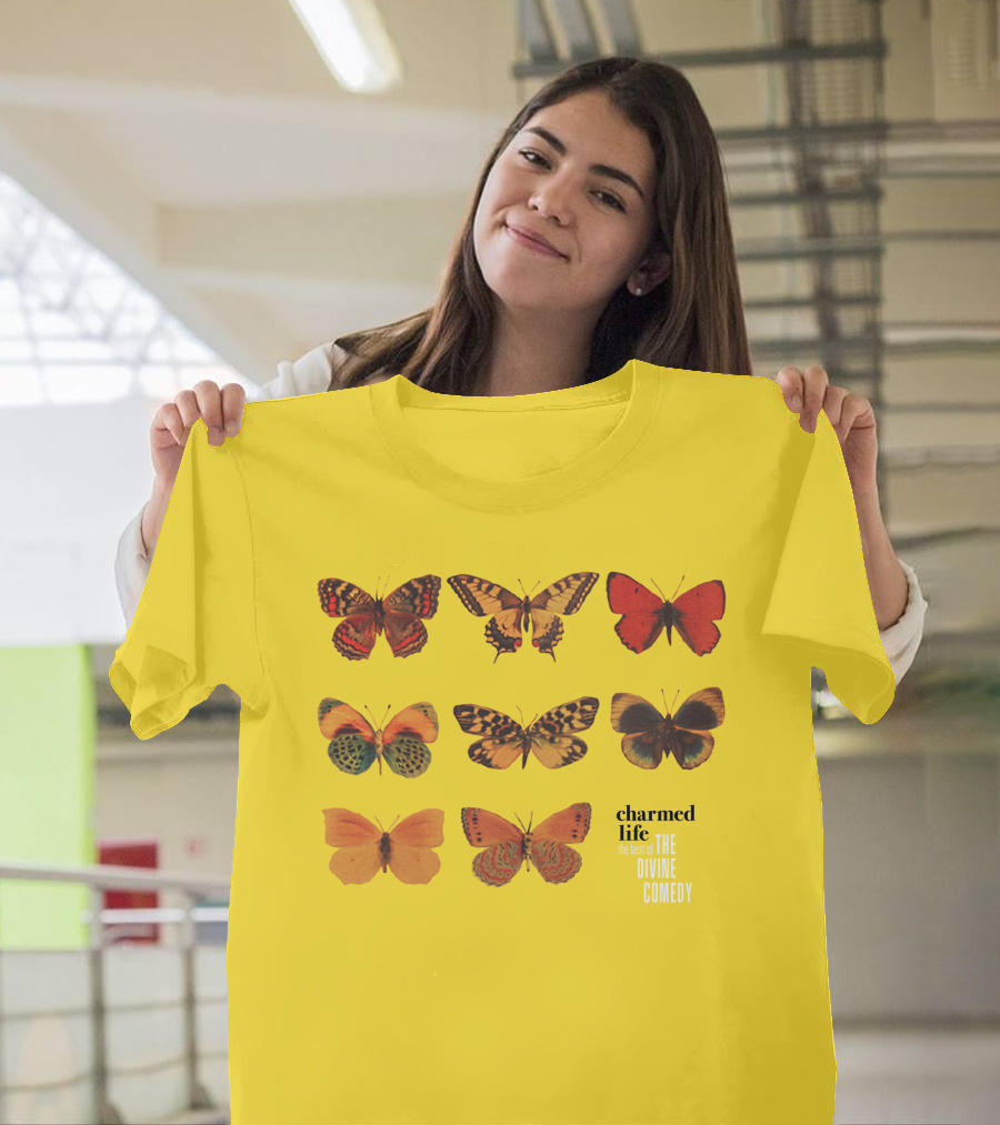 Charmed Life The Best Of The Divine Comedy Butterflies T-Shirt