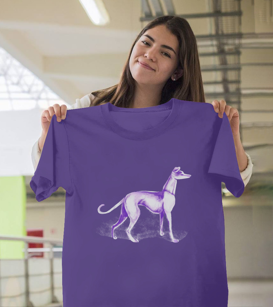 Purple Greyhound Dog Merch T-Shirt