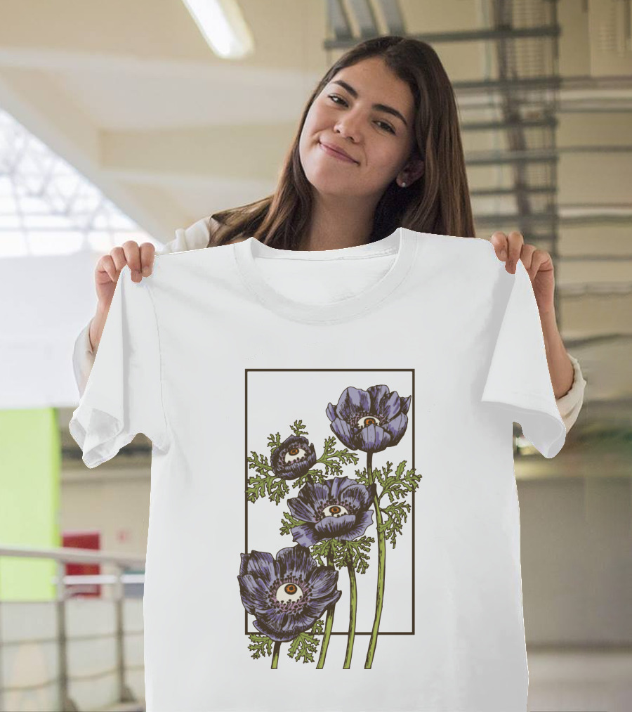 Creepy Eye Anemone Botanical Clothing T-Shirt