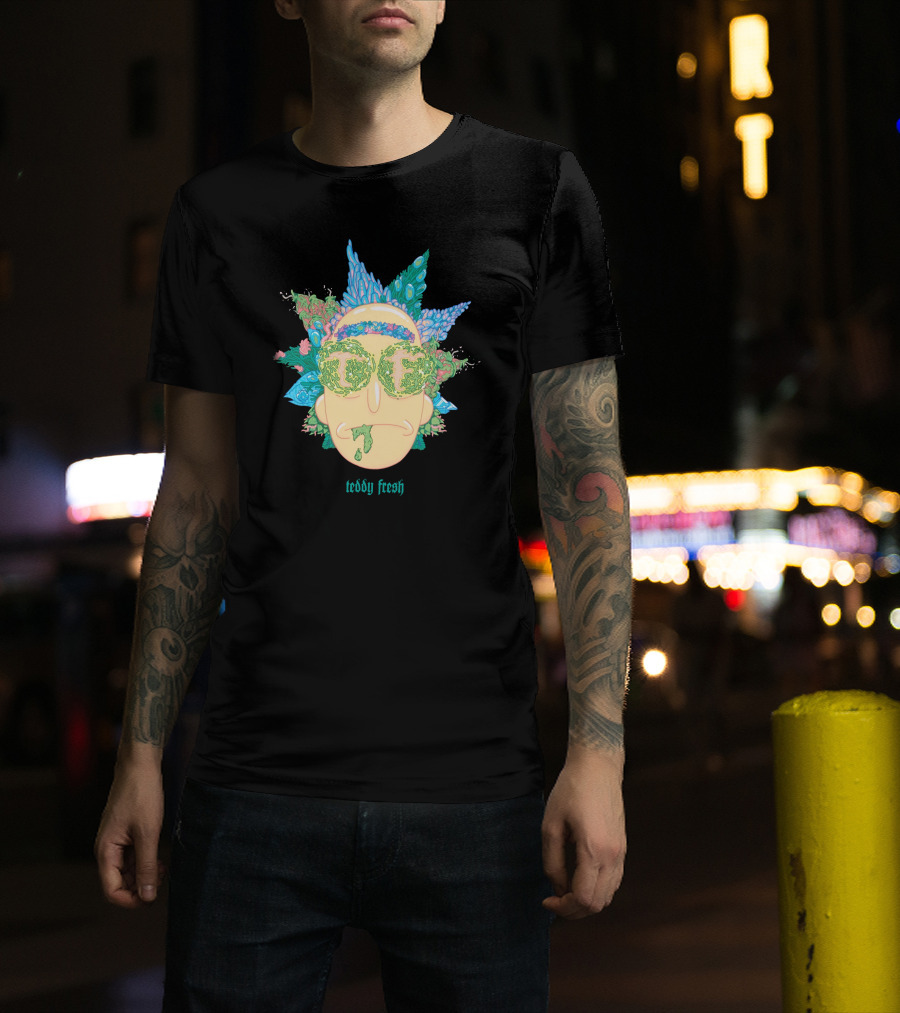 Teddy Fresh Psychedelic Face T-Shirt