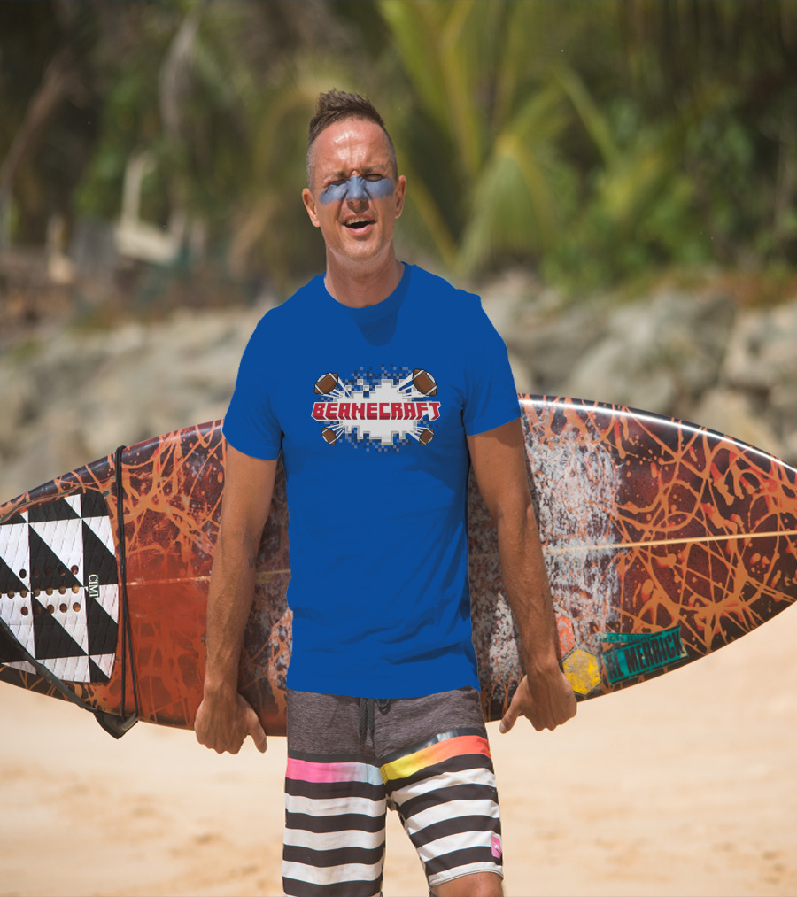 Beanecraft Pixel Style Football T-Shirt