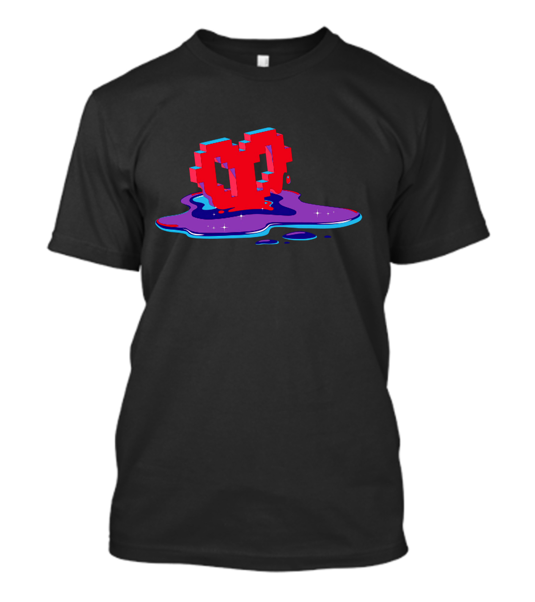 Philza Void Heart Pixel Melting Drip T-Shirt